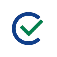 ContentGuard logo - An open circular C-shaped stroke with a centered checkmark representing verified content